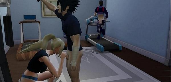  Ino Follada en Entrenamiento de Ejercicios Sexual a Espaldas de Su Marido Cornudo Naruto Hentai Netorare